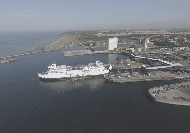 Rødby havn med Scandlines færge